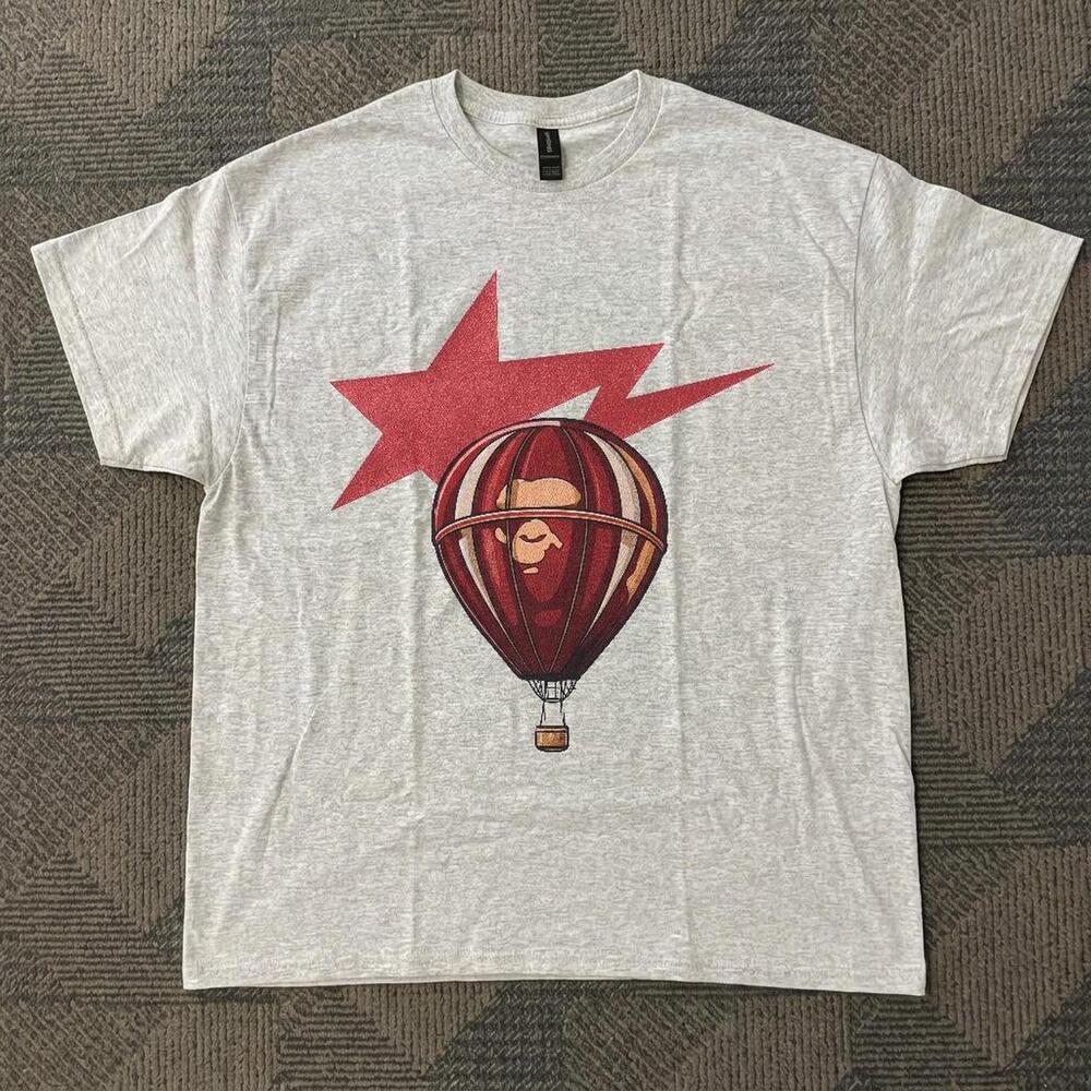 Grey Hot Balloon Bape Cotton Tee